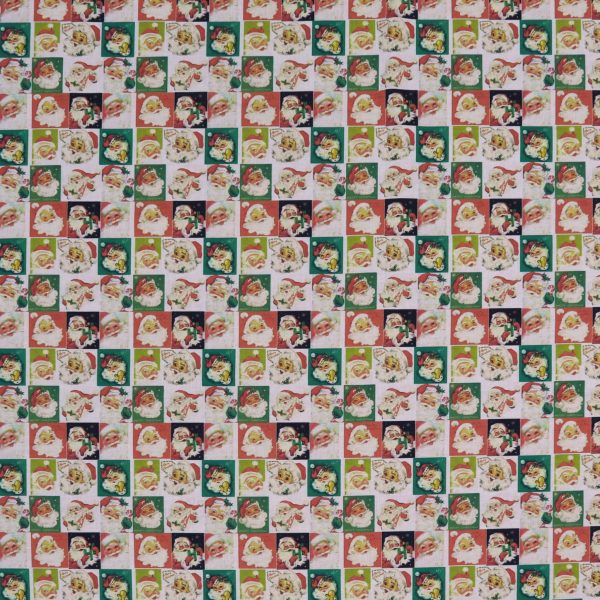 Vintage Santa Claus Collage #4 Fabric Sale - Image 3