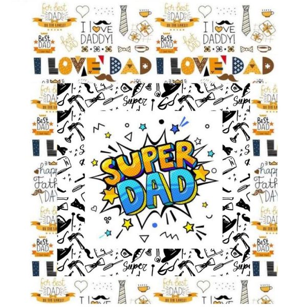 Happy Father s Day Mini Wall Hanging 9  x 9  Cheap