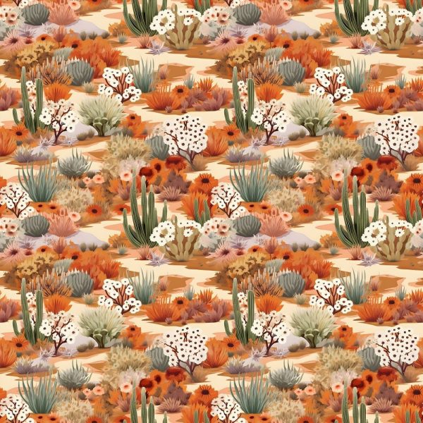 Desert Oasis Pattern #1 Fabric For Discount