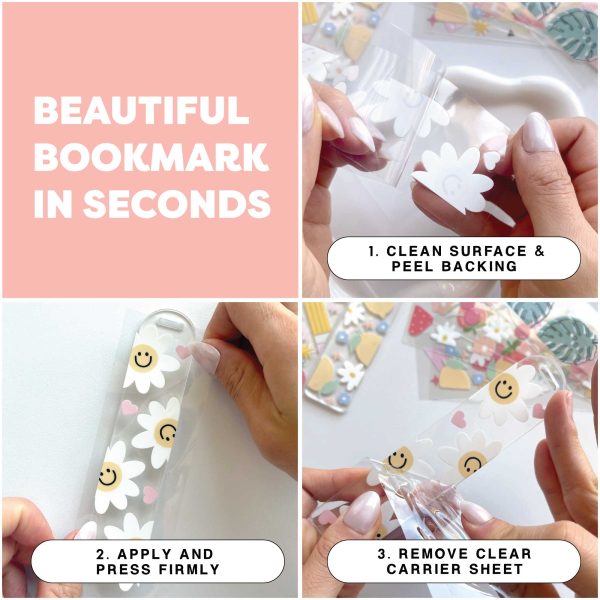 Bookmark UV DTF Decal | Tulip Garden Online Sale - Image 3