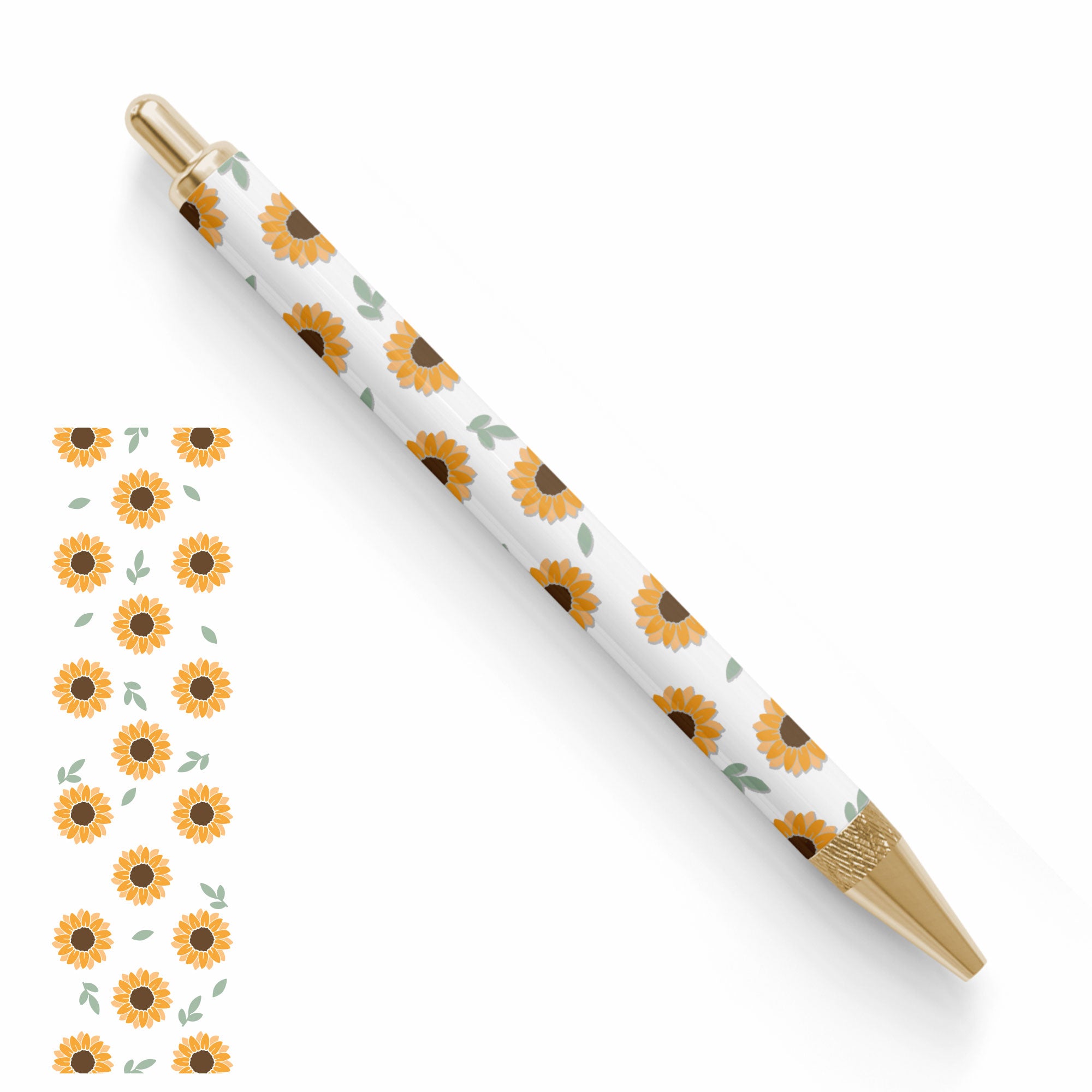 Pen UV DTF Wrap | Simple Sunflower Discount