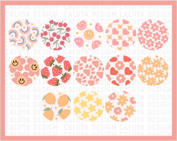 Circle Pattern SVG Bundle | Circle Keychain SVG Bundle Cheap - Image 3