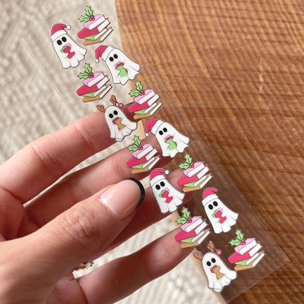 [ Double Sided ] Christmas Bookmark Decal | Spooky Christmas Online Hot Sale - Image 2