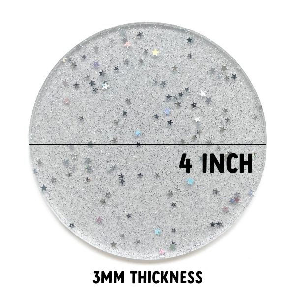 4 Inch Cosmic Glitter Acrylic Fashion - Image 4