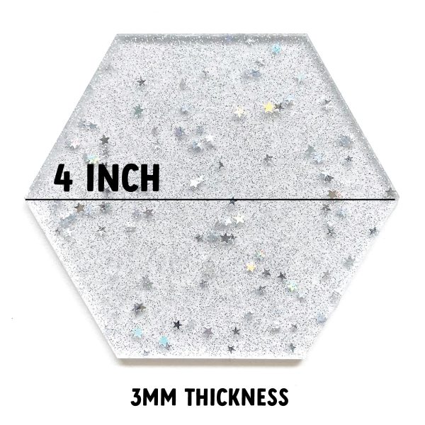4 Inch Cosmic Glitter Acrylic Fashion - Image 5