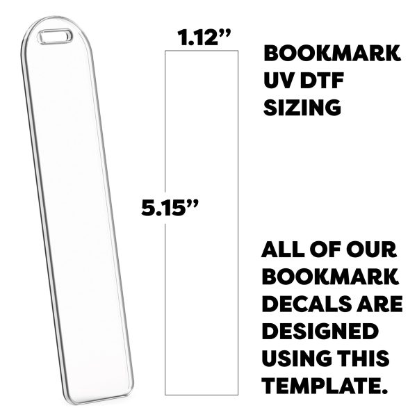 [ Double Sided ] Bookmark UV DTF Decal | Wavy Amethyst Checkered on Sale - Image 4