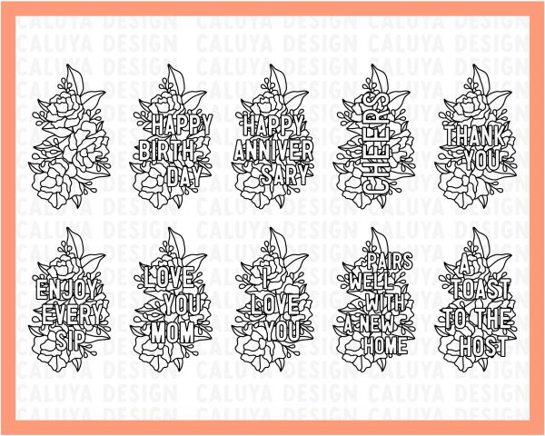 Wine Decoration SVG Bundle | 20 Designs for All Year Around Event Discount - Image 2