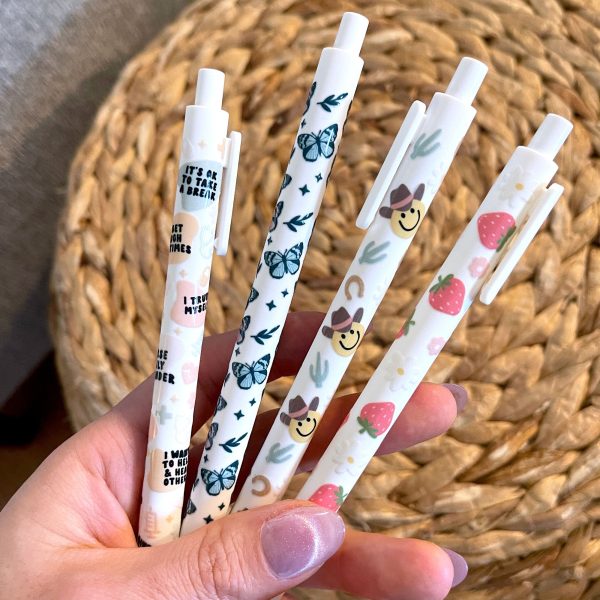 Pen UV DTF Wrap | Simple Sunflower Discount - Image 3