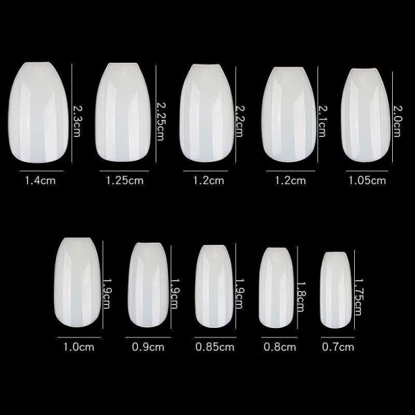 Cre8tion Special Shape - 08 Short Coffin 500 pcs. box on Sale - Image 2