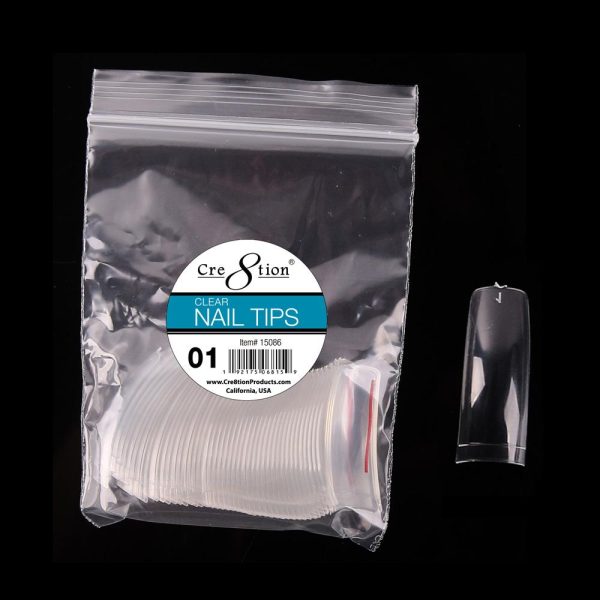Cre8tion False Tip-  Clear 50 pcs bag For Cheap - Image 4