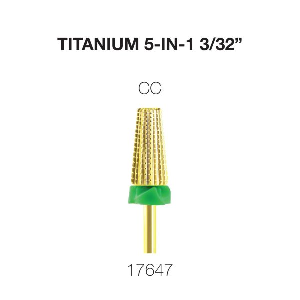 Cre8tion Titanium 5 in 1 Nail Filing Bit 3 32  Supply - Image 4